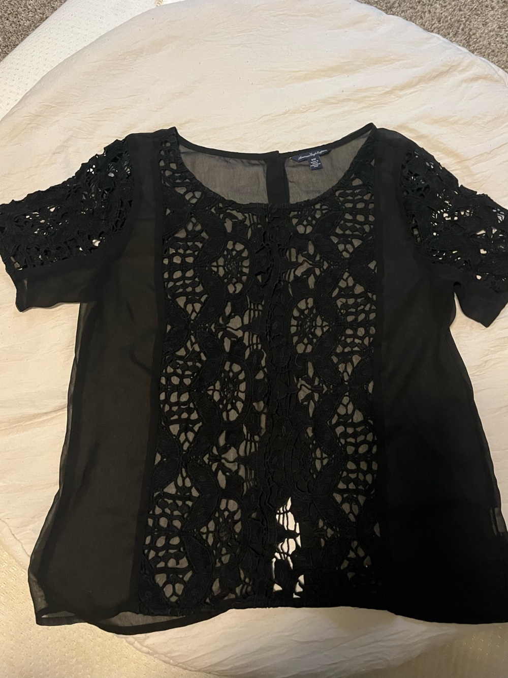 American Eagle Outfitters Black Lace Women's Shorts